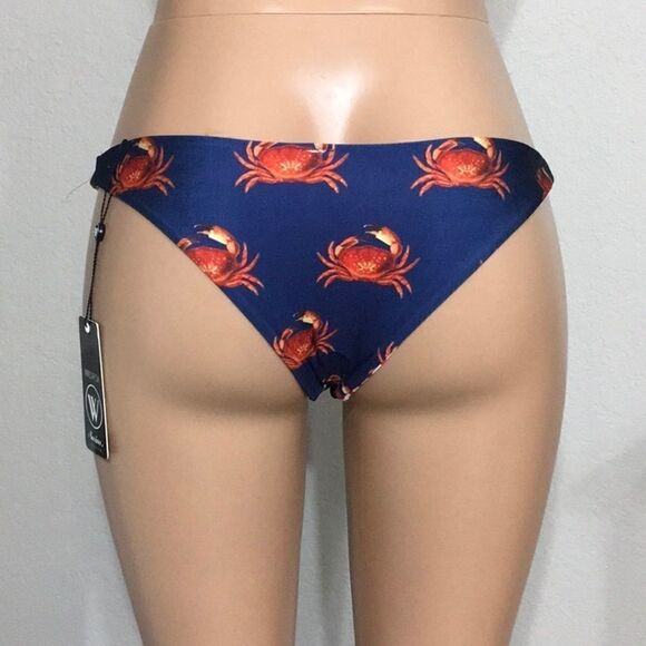 New. Wildfox Crabby Stripe Reversible Bottom. NWT - Picture 2 of 8